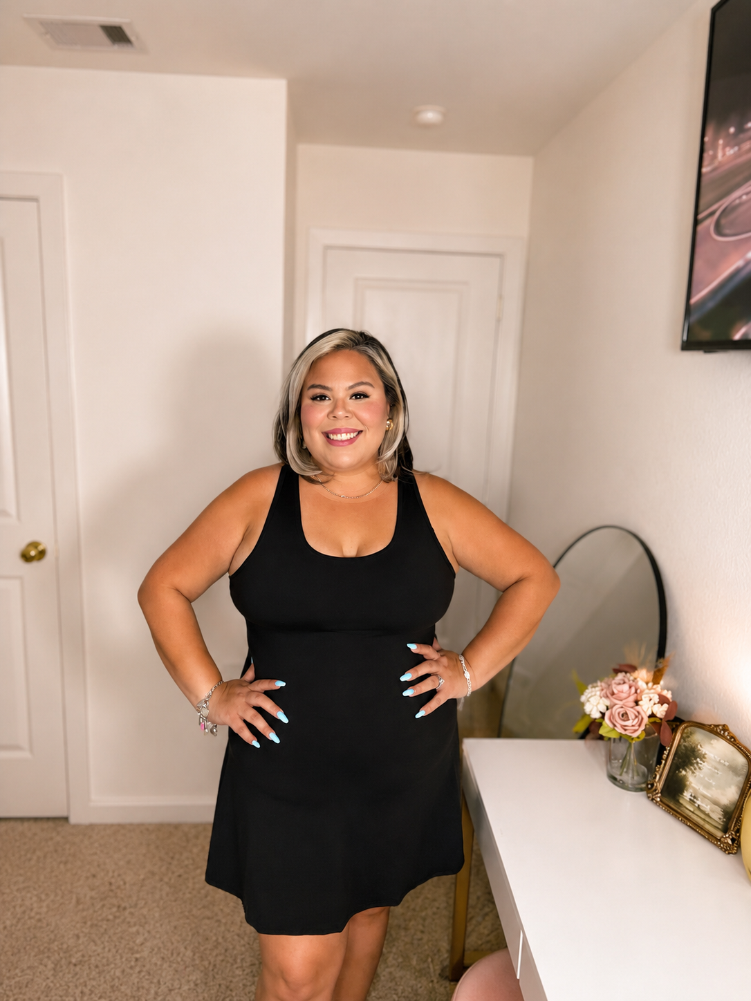 PLUS SIZE TENNIS ROMPER DRESS