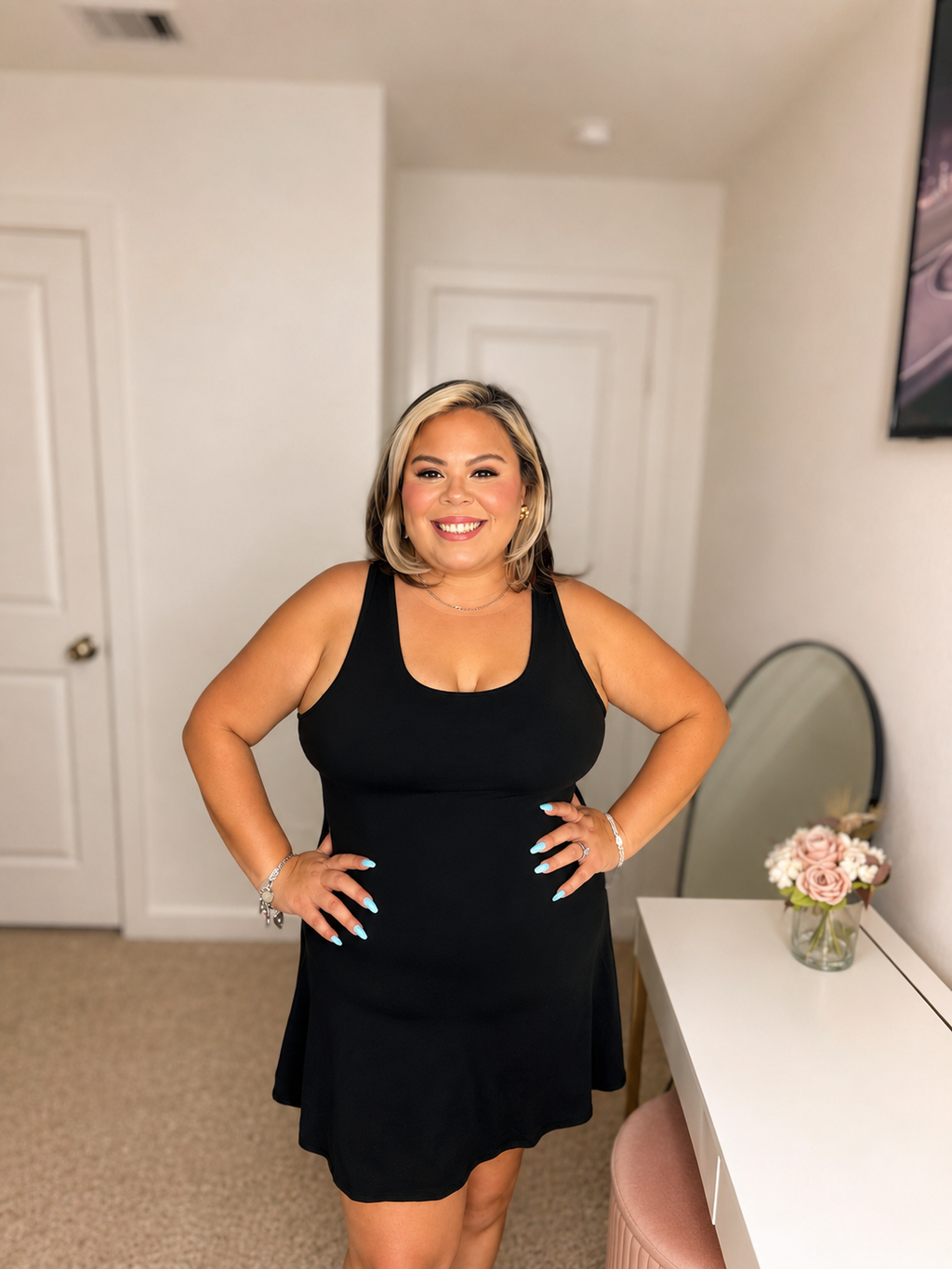 PLUS SIZE TENNIS ROMPER DRESS