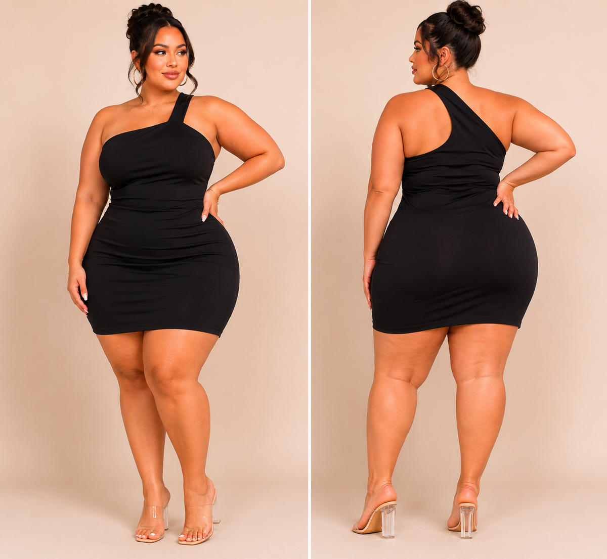 Midnight Muse One-Shoulder Mini Dress
