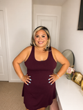 PLUS SIZE TENNIS ROMPER DRESS
