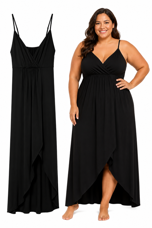 Midnight Elegance Maxi Dress