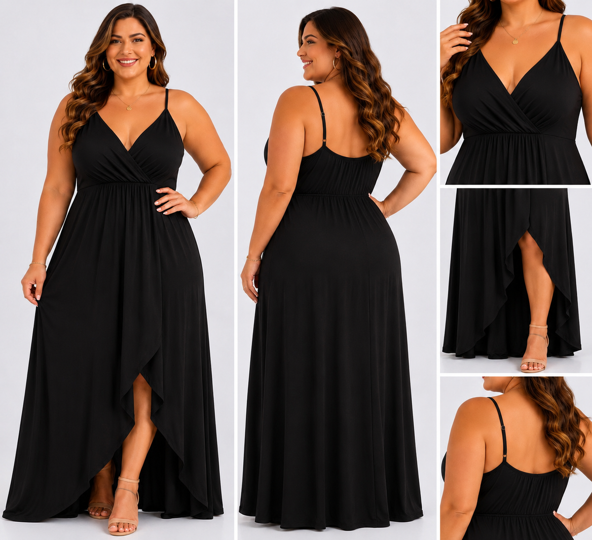 Midnight Elegance Maxi Dress